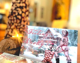 A Nutty Holiday 2025---- FEELING KNOTTY Set of 8 Xmas Cards