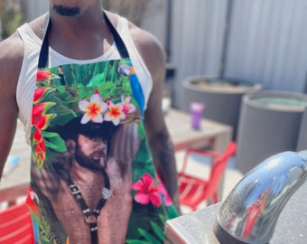 Gayprons, A HOT TROPIC Gay Graphic Apron