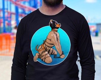 Puppy Power---GOOD BOY Gay Graphic Long Sleeve T-shirts