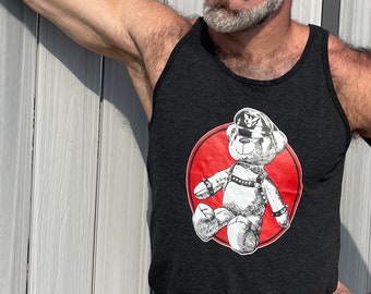 Kinky Teddies---HARNESS Gay Graphic Tank Top