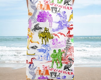 Beach, COLOR OF SUMMER Graphic Beach Towel