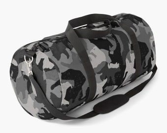 Travel, BEARLY CAMOUFLAGE GREY Duffle Bags