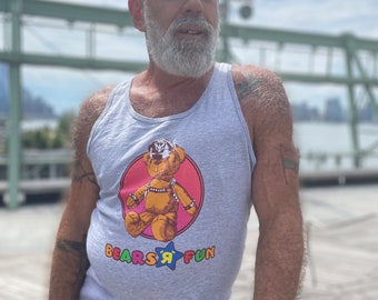 Kinky Teddies---BEARS R FUN Gay Graphic Tank Top