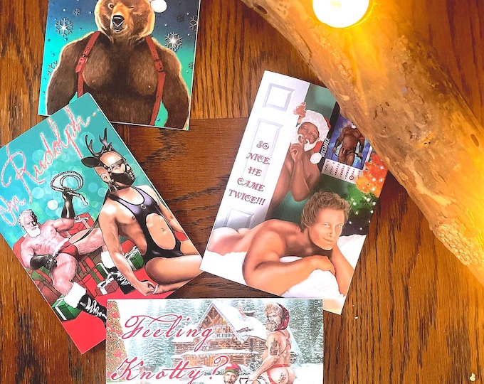 Featured listing image: A Nutty Holiday 2025---- LETTERS TO SANTA Set of 8 Xmas Cards