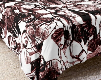 Bed and Bath, LEATHER MEN Gay Graphic Comforters and Duvet Cover