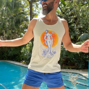 Ocean Bottoms---POSEIDON Gay Graphic Tank Top