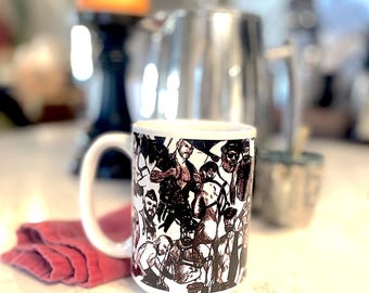 Cups of Joe, LEATHERMEN Gay Graphic Coffee Mug