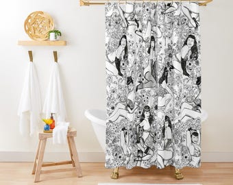 Bed and Bath, GARDEN OF EDEN Shower Curtain, Bath Mat, Towel
