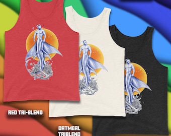 Ocean Bottoms---NEPTUNE Gay Graphic Tank Top