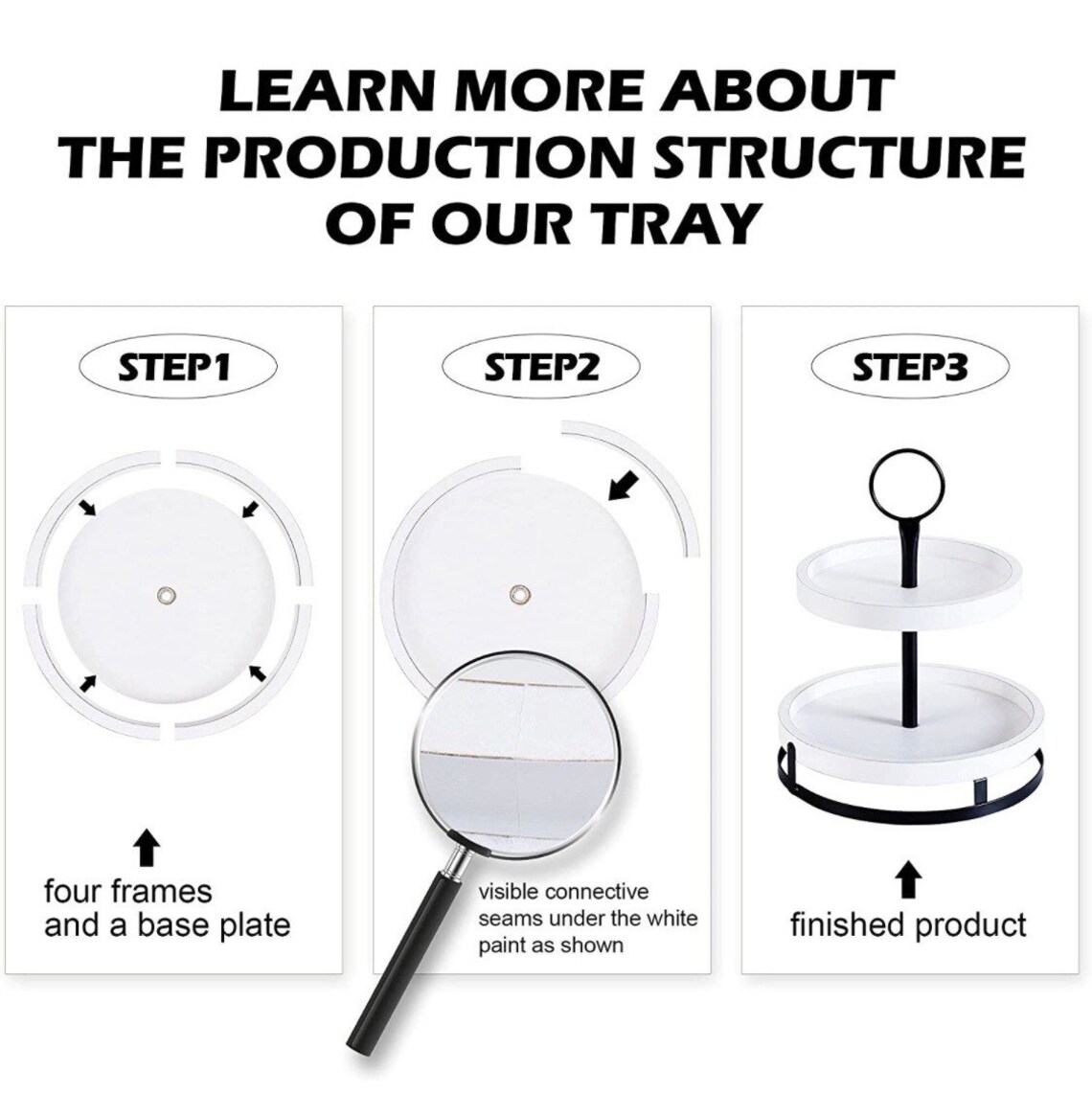 Tiered Tray Tiered Tray Wood Tiered Tray Kitchendecor Etsy