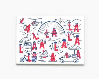 Los Angeles La La Refrigerator Magnet