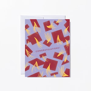 Graduation Congratulations Card, USC Cardinal and Gold