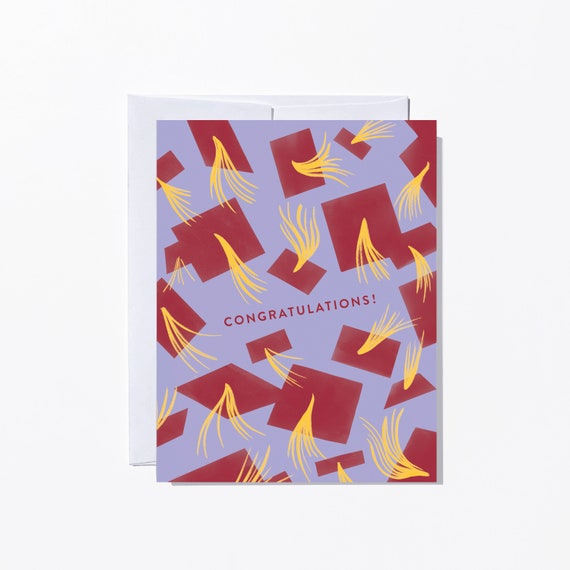 Graduation Congratulations Card, USC Cardinal and Gold