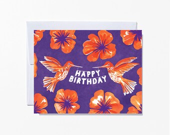 Hummingbird Group Birthday Card