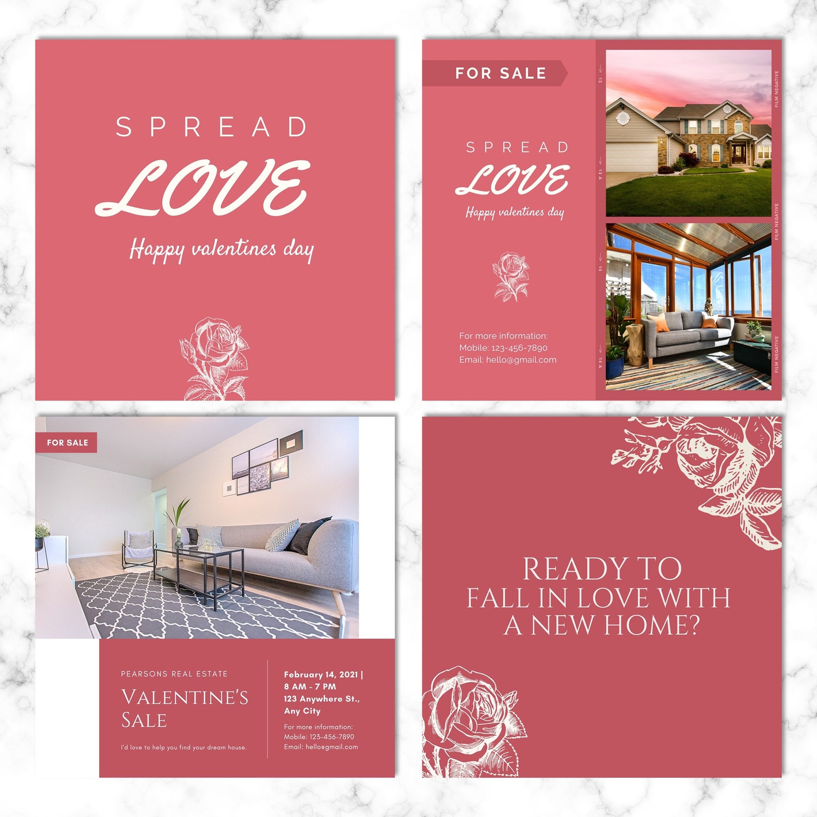 11 Real Estate Valentines Day Post Real Estate Marketing Etsy