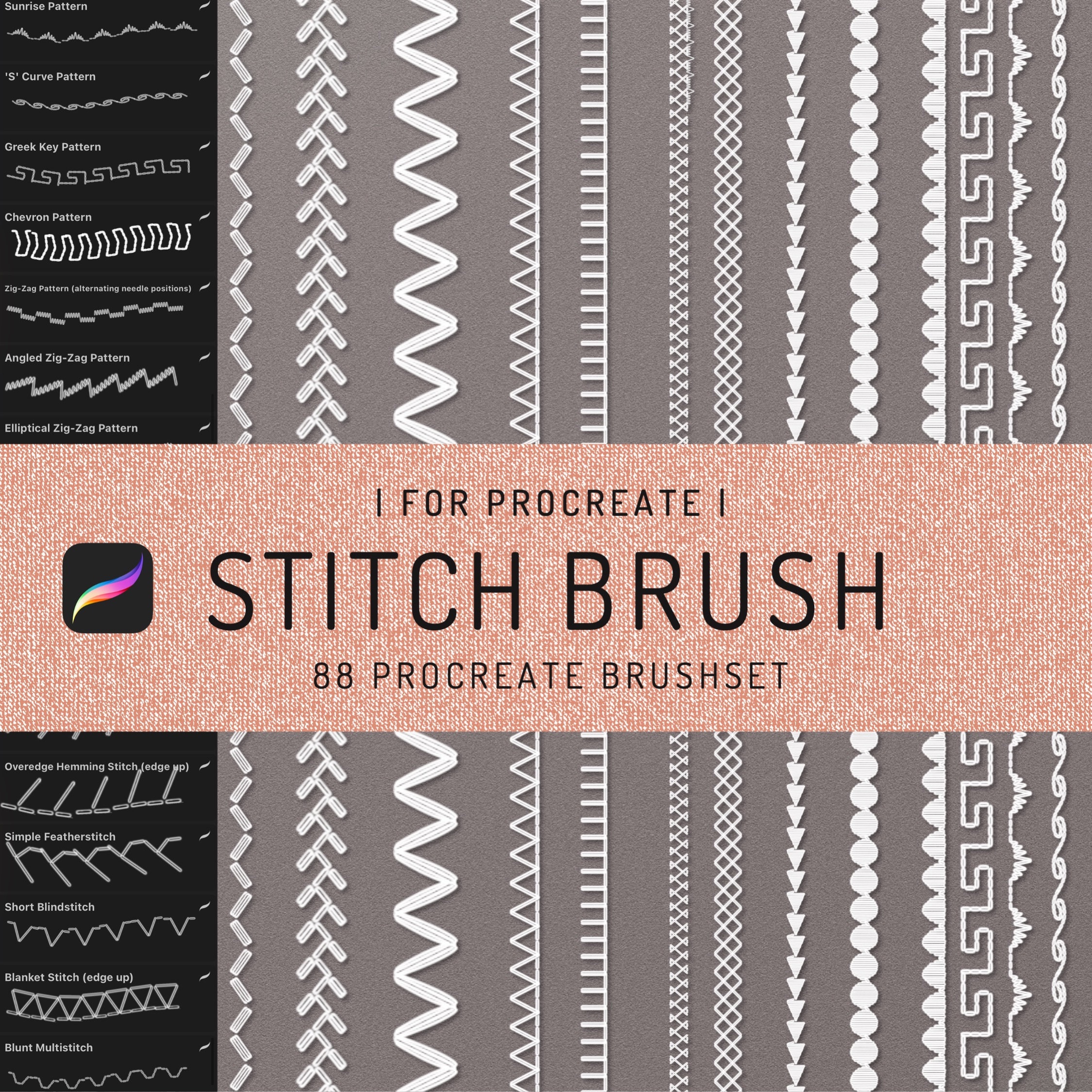 procreate cross stitch brush free