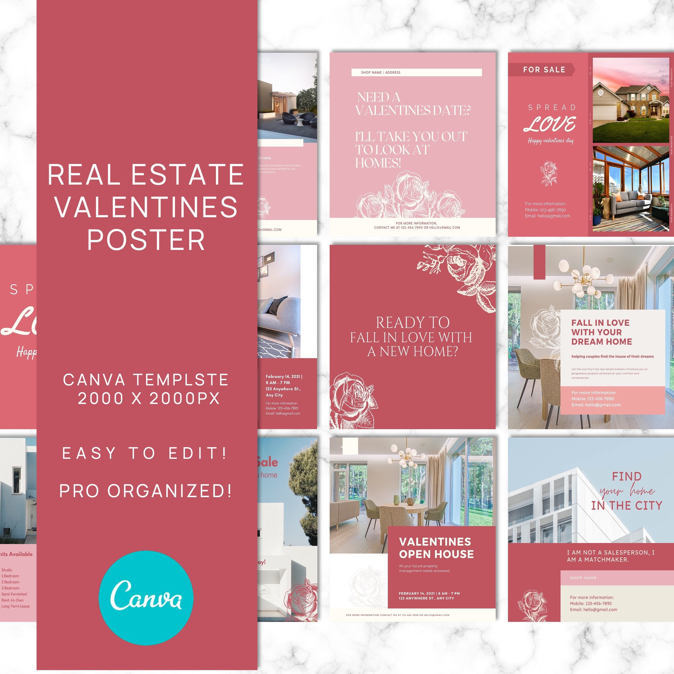 11 Real Estate Valentines Day Post Real Estate Marketing Etsy