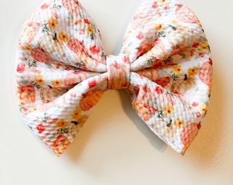 Pumpkins Hair Bow / Fall Hair Bow