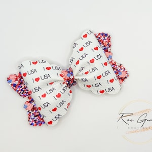 Patriotic Hair Bow