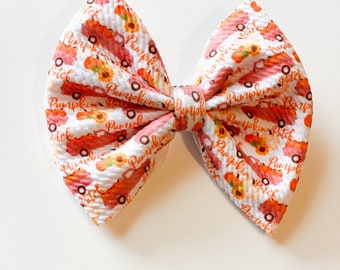 Pumpkin Patch Hair Bow / Fall Hair Bow
