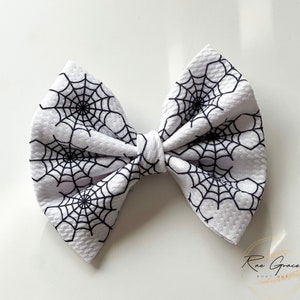 Spider Web Hair Bow / Halloween Hair Bow