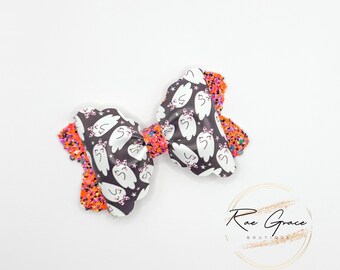 Girly Ghosts Halloween Hair Bow