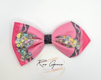 Crayon Shaker Bow / Back to School Hair Bow