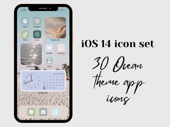 Ios 14 Pastellblau Baby Blau Symbol Set Von 30 Iphone Symbol Etsy