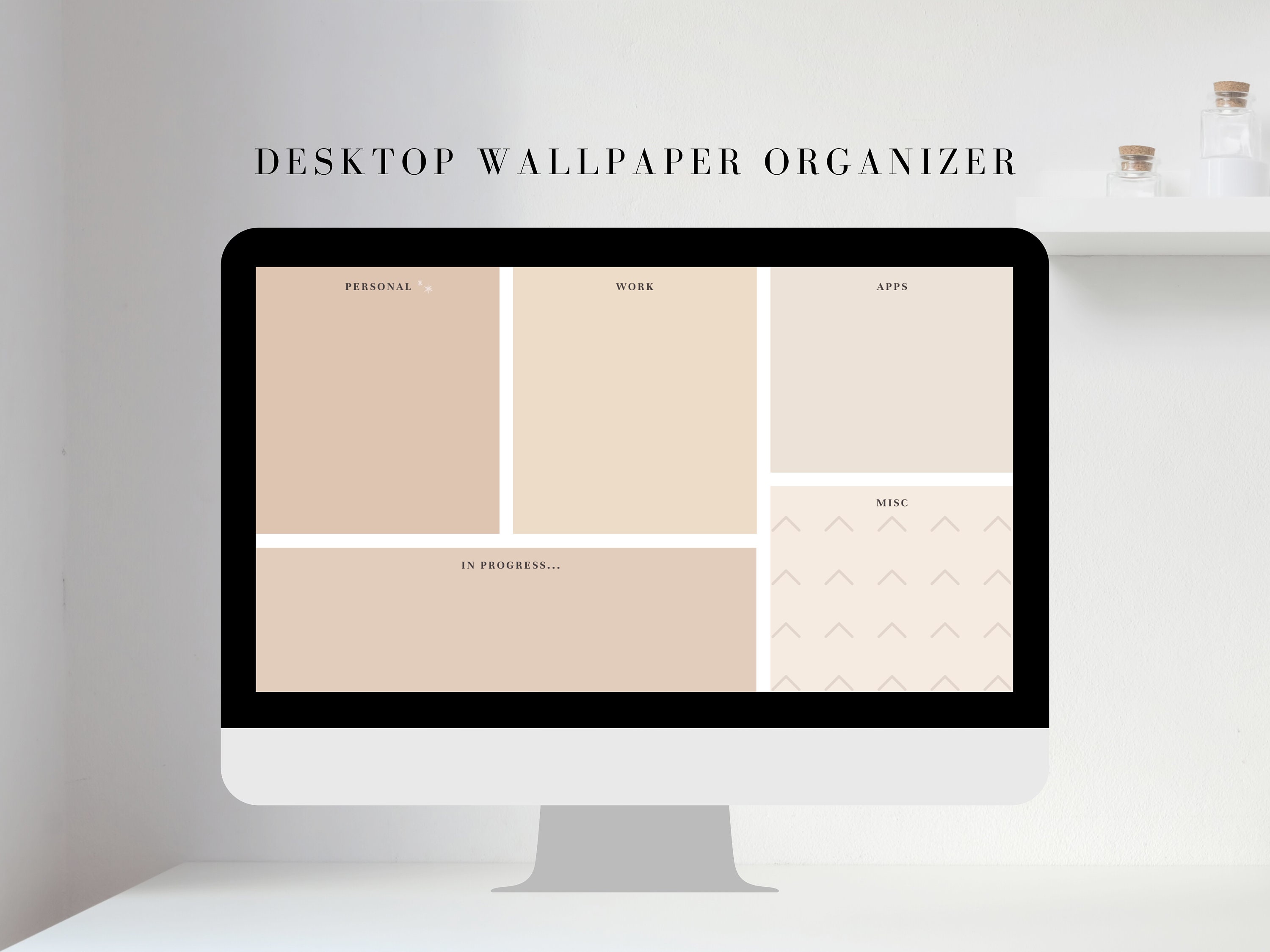 Desktop-Hintergrund-Organizer Desktop-Hintergrund | Etsy