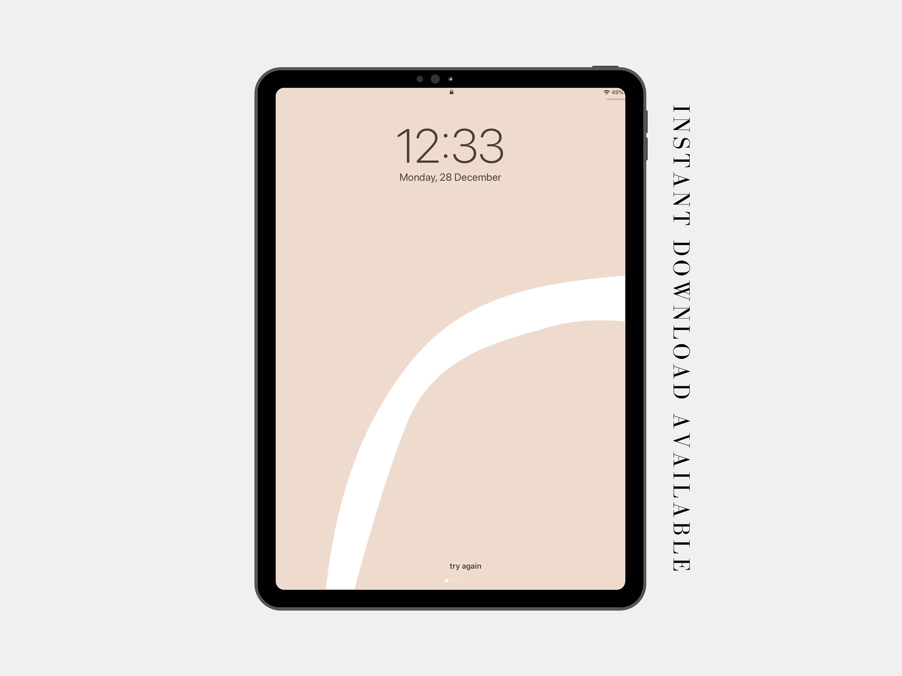 Set Of 2 Abstract Neutral Simple Ipad Wallpapers Ipad Etsy