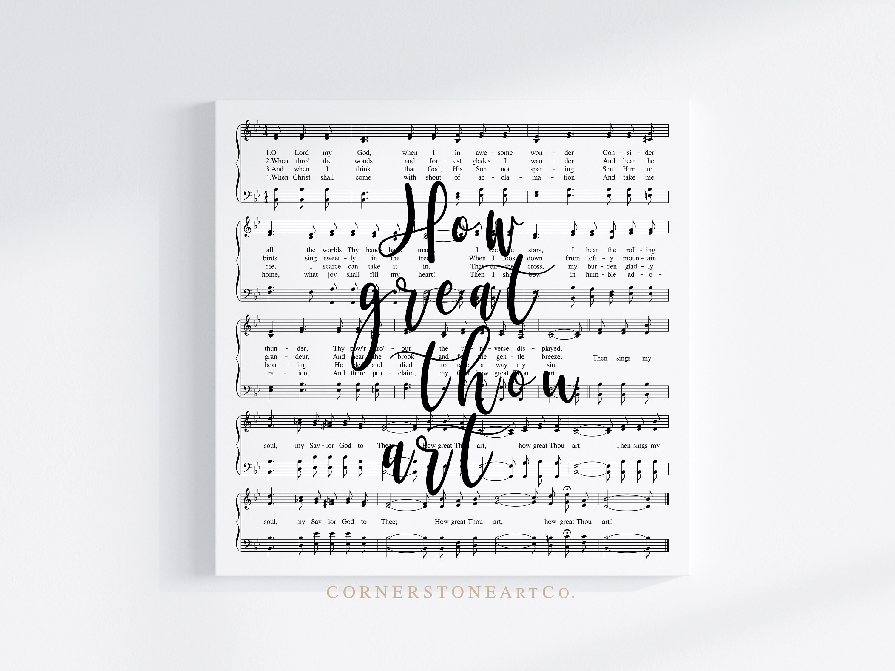How Great Thou Art Hymn / Hymn Print / Hymn Sheet Music / Hymn | Etsy