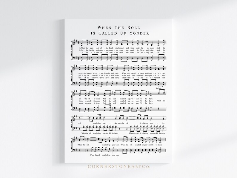 When The Roll Is Called Up Yonder Hymn