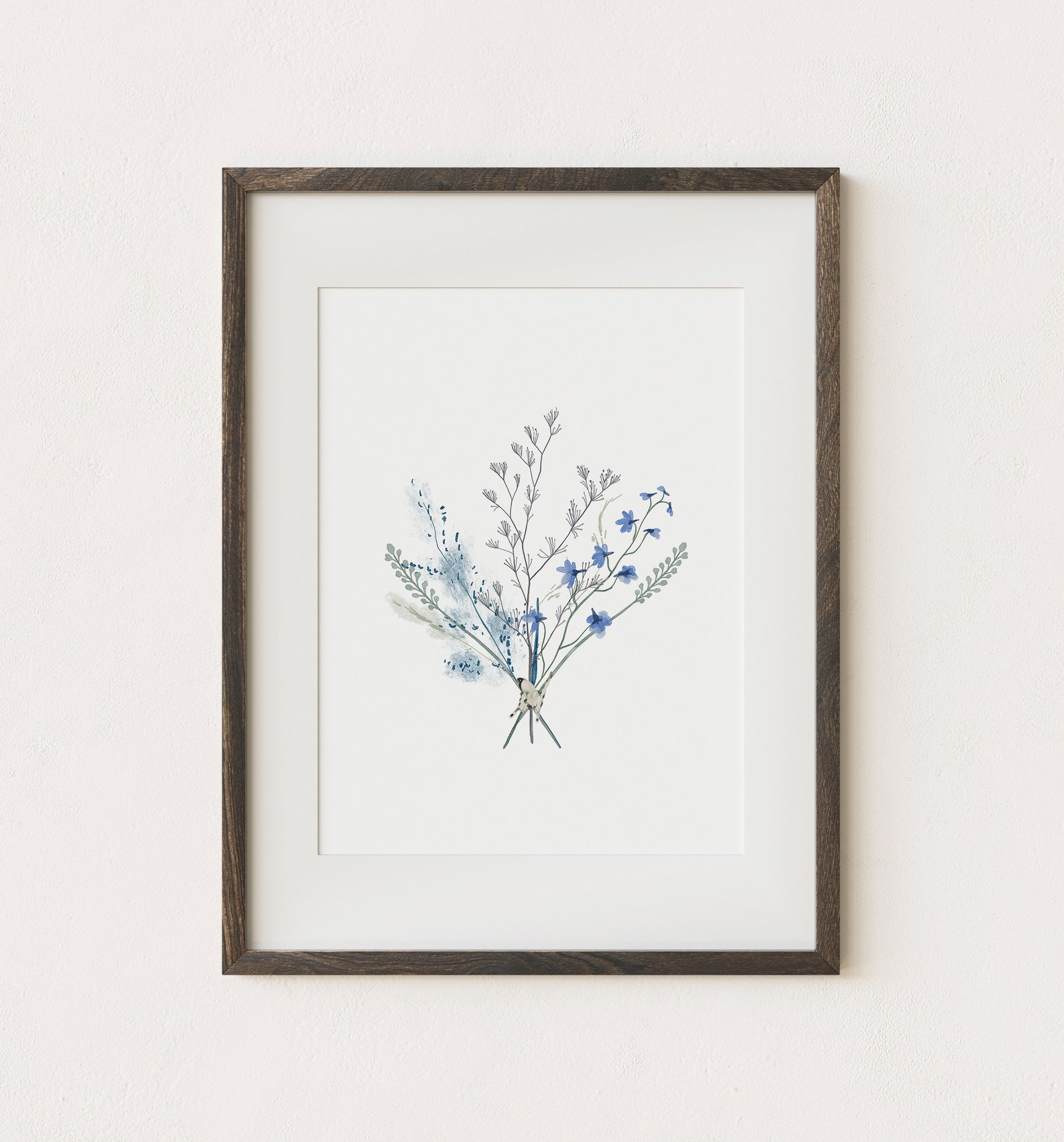 Flower Wall Art Print/ Floral Art / Wildflowers Print / Etsy