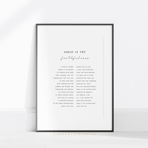 How Great Thou Art Hymn Printable Wall Art Christian Home - Etsy
