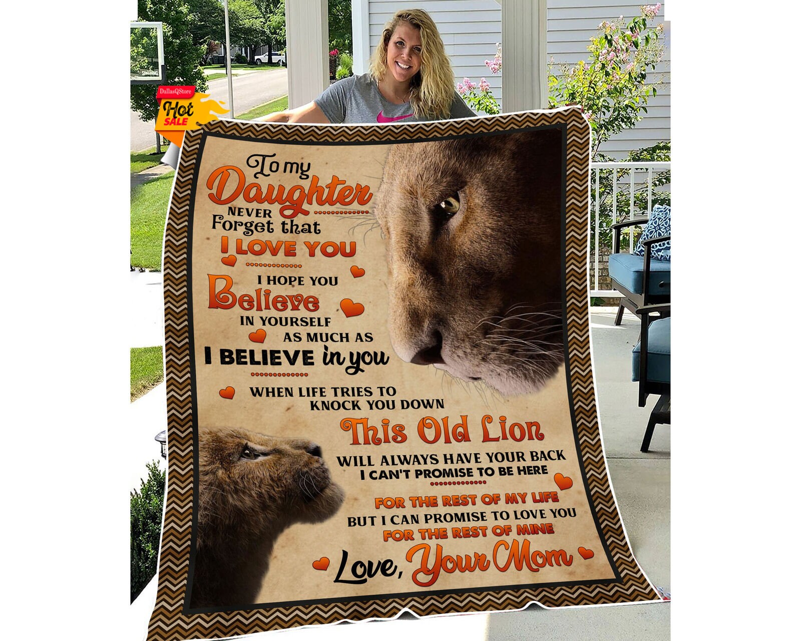 Fleece Blanket Personalized To My Daughter Blanket Gift From Etsy