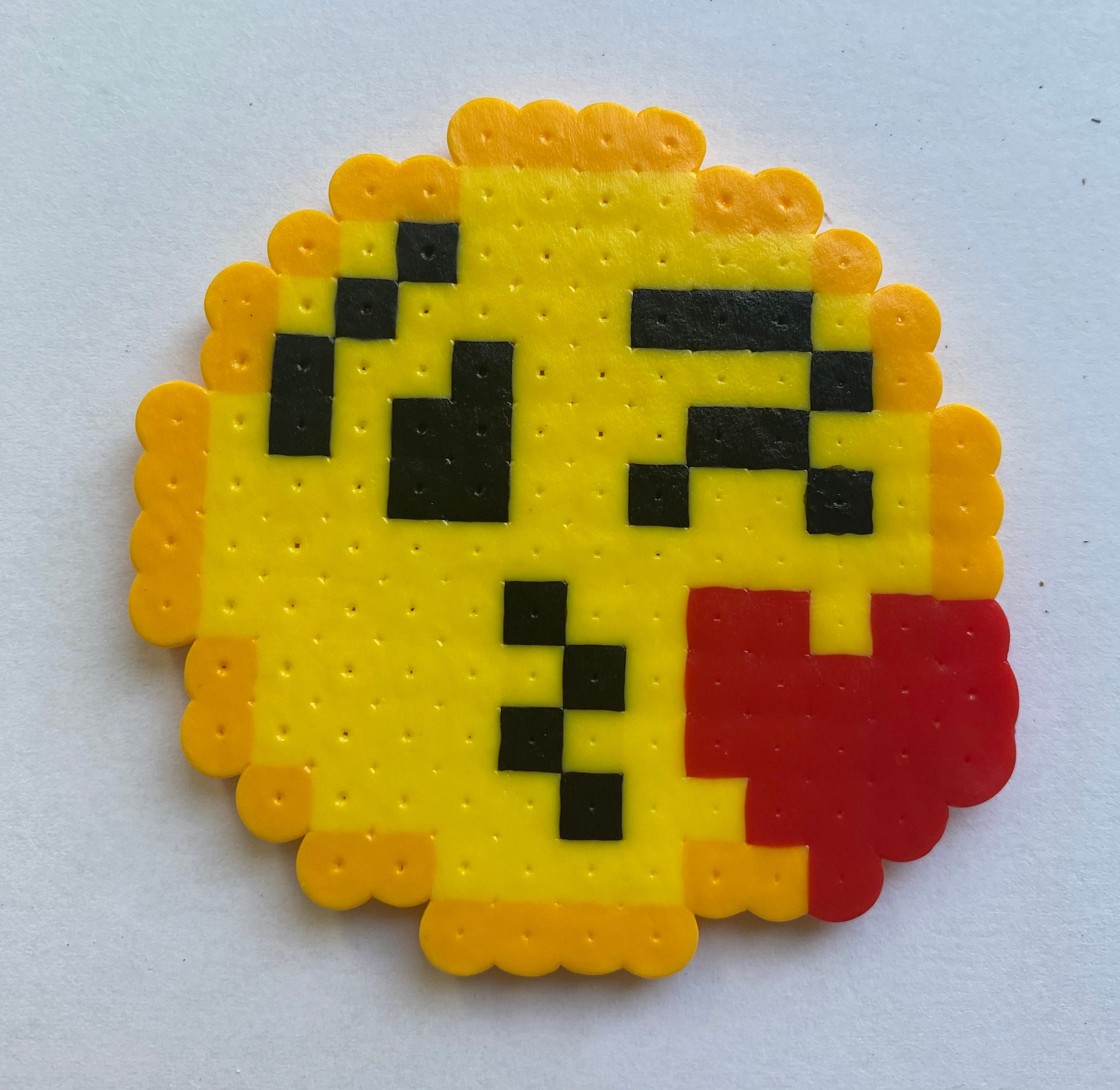 Set of 4 Perler Bead Emojis Etsy