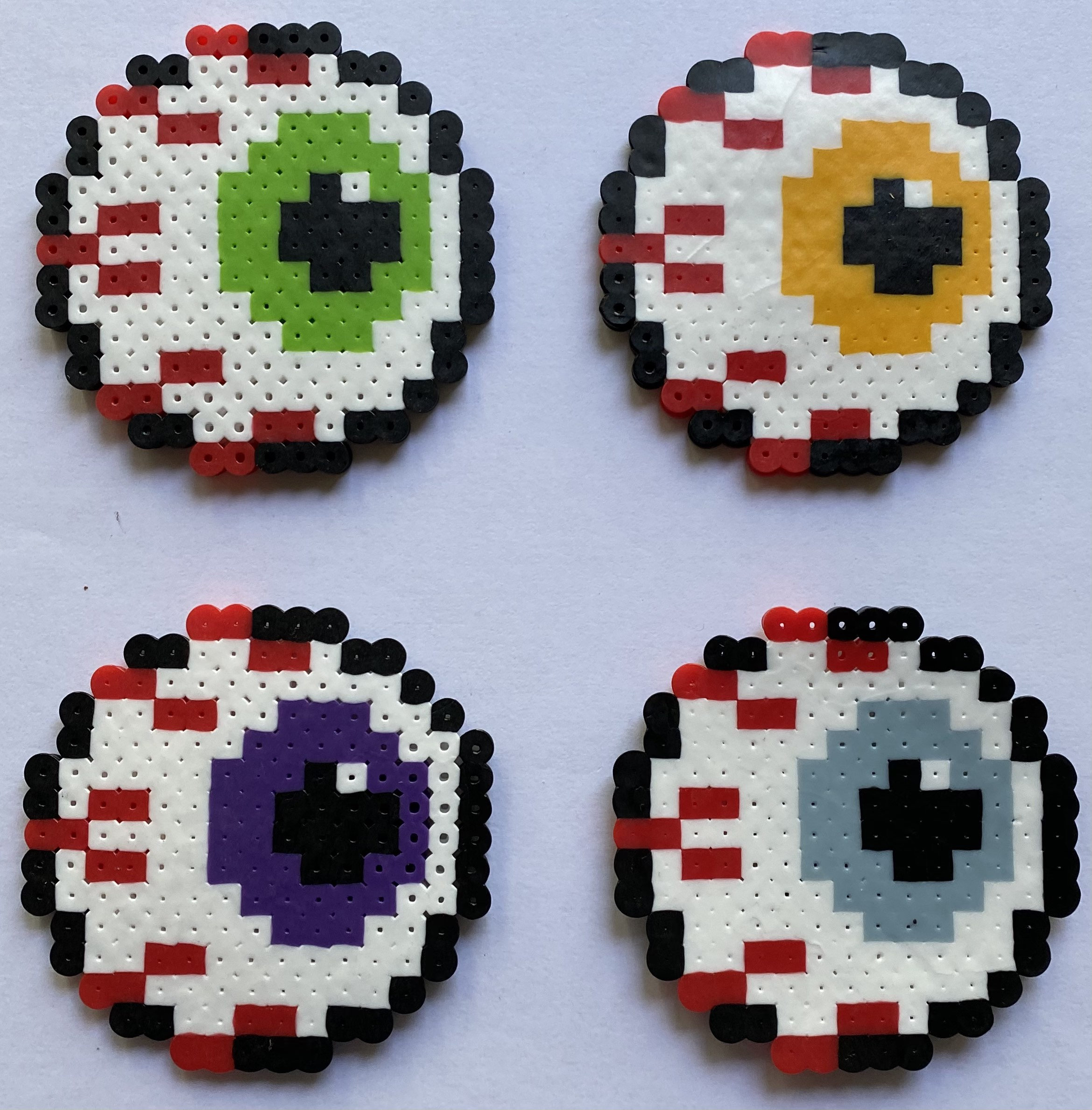 Set of 4 Perler Bead Eyeball Etsy Sweden