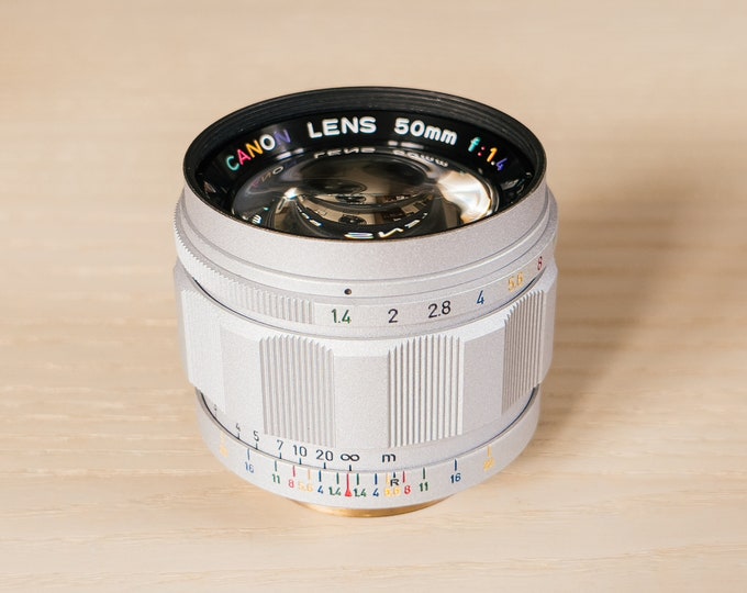 Canon Rangefinder 50mm F/1.4 LTM Lens - Etsy