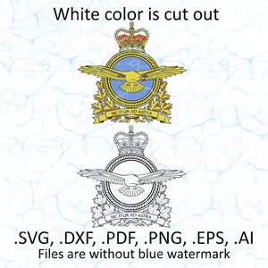 Royal Canadian Air Force svg vector files, dxf, pdf, ai, eps, png files