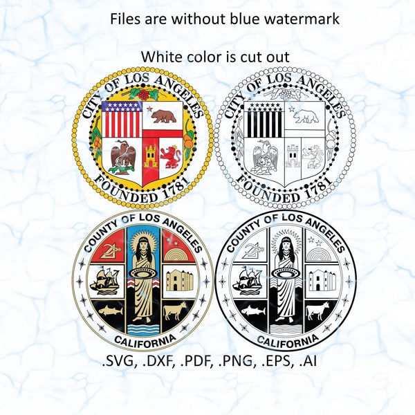 Los Angeles Seals vector svg files, dxf, pdf, ai, eps, png files