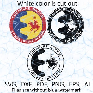 Comanche svg vector files, dxf, pdf, ai, eps, png, Comanche nation seal