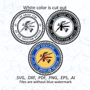 Choctaw svg vector files, dxf, pdf, ai, eps, png, Choctaw nation seal