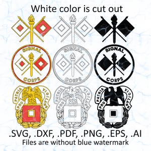 Signal Corps svg vector files, dxf, pdf, ai, eps, png
