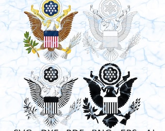 Great Seal of the United States svg vector files, dxf, pdf, ai, eps, png