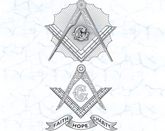 Freemason svg vector, Masonic, Mason logo, dxf, pdf, png, ai, eps, files