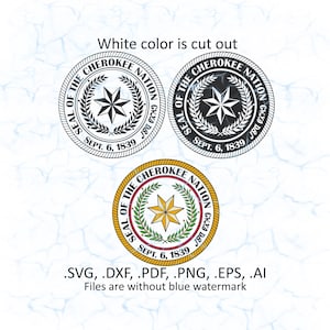 Cherokee Nation Seal - Etsy Cherokee Nation Seal - Etsy