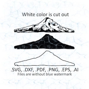 Mount Hood svg vector files, dxf, pdf, ai, eps, png