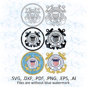 USCG (US Coast Guard) sigill, emblem svg vektorfiler, dxf, pdf, ai, eps, png-filer