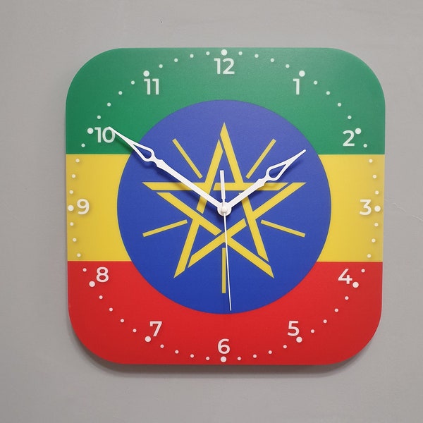 Ethiopian Clock Etsy