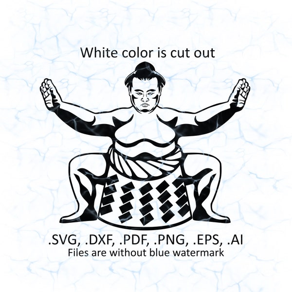 Sumo svg vector, Sumo wrestler logo, dxf, pdf, png, ai, eps, files